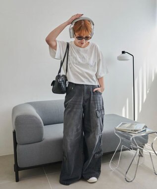 WEGO ラインストーンショートT ホワイト