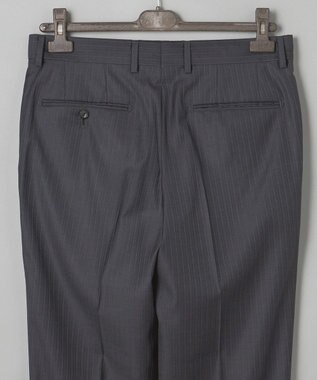 GOTAIRIKU 【Loro Piana Fabric】365 通年スーツ(グレー×ストライプ) グレー系1