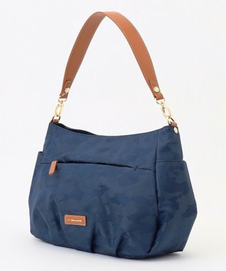 LA BAGAGERIE シャドージャカード 2WAYショルダーバッグ ネイビー