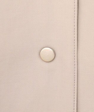 J.PRESS LADIES S 【2way】VINAジェットオックス ノーカラー コート グレージュ系