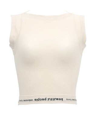 WACOAL MEN レディース <beautiful people>コラボ タンクトップ ボクサートップス ワンサイズ（S-L） オーガニック綿混 立体成型 肩幅：狭め ネック深さ：あさめ WL8001 /ワコールメン