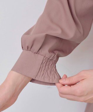 Tiaclasse L 【セレモニー・新色追加】ハートネックくるみ釦ワンピース ピンク