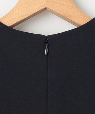 組曲 L 【WEB限定】コンフォータブルドレープ ワンピース ネイビー系