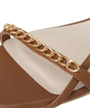 AMERICAN HOLIC チェーンヌーディサンダル Camel
