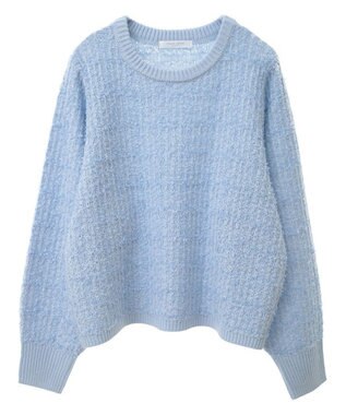 Green Parks テープヤーンニットプルオーバー Blue