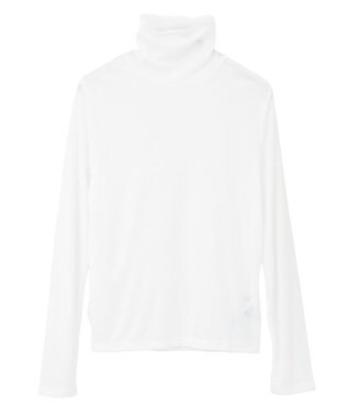 AMERICAN HOLIC シアーテレコタートルネックプルオーバー Off White