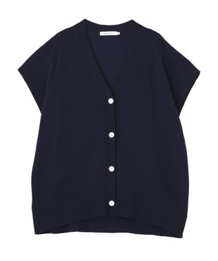 AMERICAN HOLIC 【先行予約】【WEB限定】フレンチスリーブVネックニットカーディガン Navy
