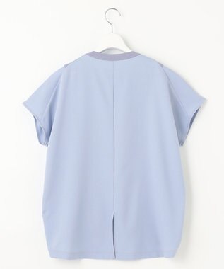 自由区 【洗える・XSサイズあり】ハイブリットレーヨンアムンゼン ブラウス ダルブルー系