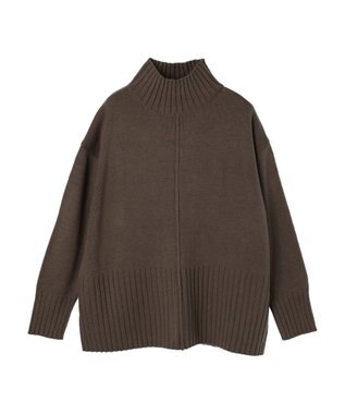 Green Parks 洗える　バックスリットニットプルオーバー Brown