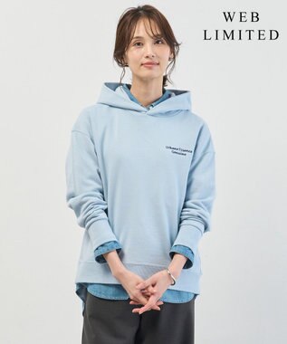 J.PRESS LADIES S 【WEB限定】ロゴ裏毛 パーカー