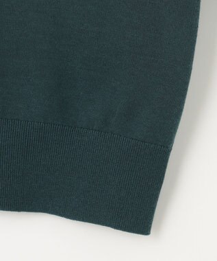 J.PRESS LADIES 【WEB限定カラーあり・洗える・抗菌防臭】コットンアセテート カーディガン ダークグリーン系