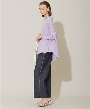 ICB 【洗える】 ヴィスコースワイド プルオーバー ライトグレープ系