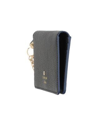 LANVIN en Bleu リム リール付き2面パスケース ブラック