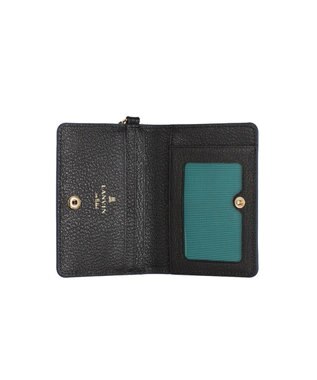 LANVIN en Bleu リム リール付き2面パスケース ブラック