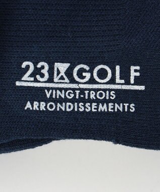 23区GOLF 【MEN】カラーブロック レギュラーソックス ネイビー系