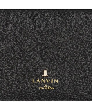 LANVIN en Bleu リム リール付き2面パスケース ブラック