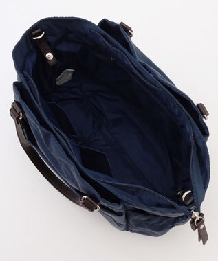 LA BAGAGERIE 【MONICA】ポーチ付き3WAYトートバッグ ネイビー