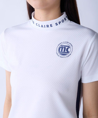 FILA GOLF／marie claire 【Marie claire sports】半袖モックネックシャツ ホワイト