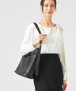 LA BAGAGERIE 【maison vert】 【タテ型ワンハンドル2WAY】ワンハンドル2WAYショルダー ブラック