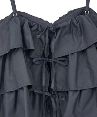 Green Parks ・ＳＵＧＡＲ　ＳＰＯＯＮ　レザーライクティアードキャミ Navy