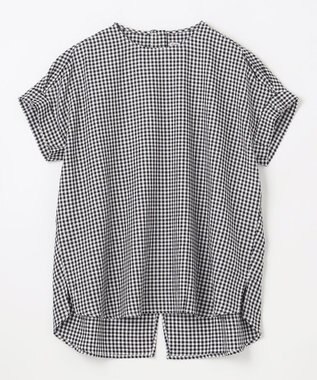 ANY 【洗濯機可能】ライトリネンクロス　チュニック ギンガム