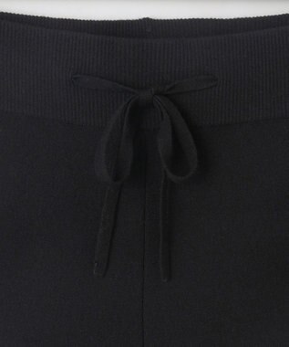 自由区 S 【セットアップ対応・洗える】レーヨンストレッチニットジョグ パンツ ブラック