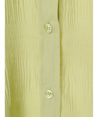 earth music&ecology クシュクシュシアーシャツ Lime Green