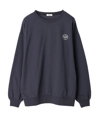 earth music&ecology テニスクラブロゴロンＴＥＥ Charcoal Gray