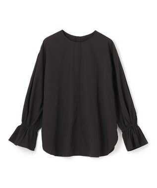 UNFILO L イージーケア キャンディスリーブ ブラウス ブラック