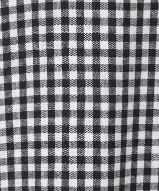 ANY 【洗濯機可能】ライトリネンクロス　チュニック ギンガム