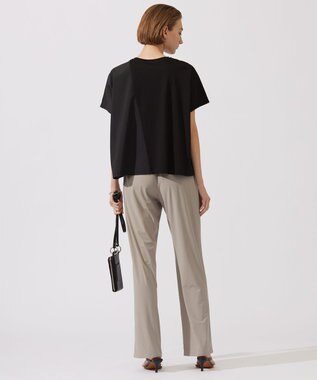 ICB 【洗える】シルケットコンビスムース カットソー ブラック系