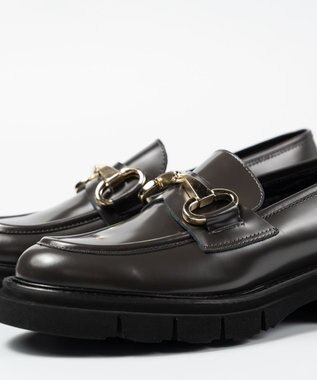 BONTRE 【LucaGrossi/ルカグロッシ】厚底ビットローファー グレー