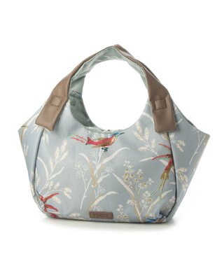 Y'SACCS バードプリントバルーントート Sサイズ グレー
