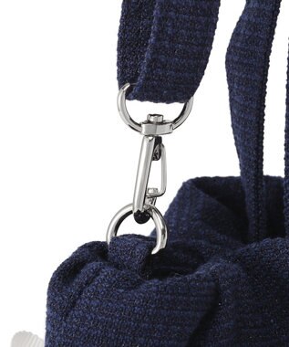 Maison de FLEUR マリンダブルリボン２Ｗａｙトートバッグ Navy