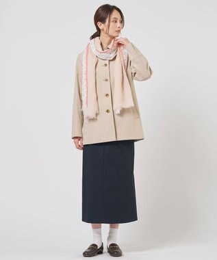 J.PRESS LADIES プリント ストール ベージュ系