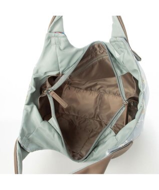 Y'SACCS バードプリントバルーントート Sサイズ グレー