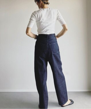 woadblue サルエル ブレットデニムパンツ リジッドブルー BLUE