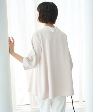 UNFILO 【2WAY】BEAUTY MOVE レース襟ブラウス アイボリー