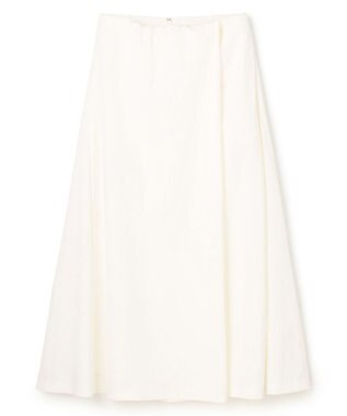 BEIGE， YANN / ラップタック フレアスカート White