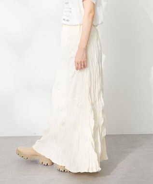 CRAFT STANDARD BOUTIQUE ワッシャープリーツスカート Off White