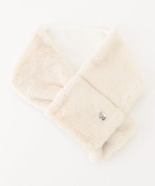 23区GOLF 【WOMEN】ファー ネックウォーマー ホワイト系