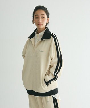 CRAFT STANDARD BOUTIQUE 【ユニセックス】ハーフジップスウェット Ivory