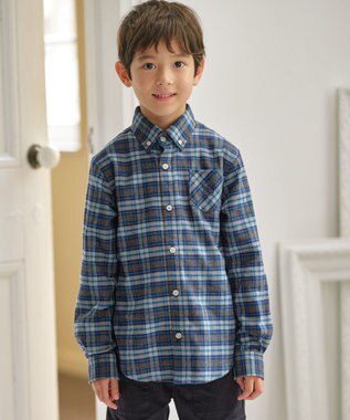 J.PRESS KIDS 【110-130cm】起毛チェックシャツ