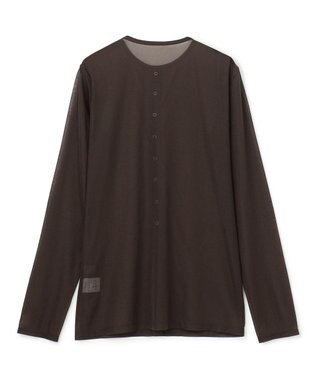 uncrave トリコットシフォン カーディガン ブラウン