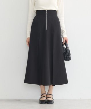 earth music&ecology マチプリーツスカート Black