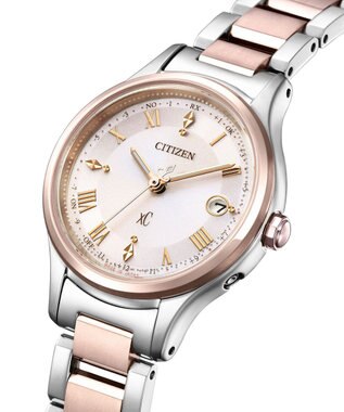 CITIZEN 【xC】北川景子 広告着用モデル エコ・ドライブ電波時計 サクラピンク 軽量 サクラ色