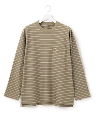 J.PRESS YORK STREET 【UNISEX】リップルボーダー Tシャツ