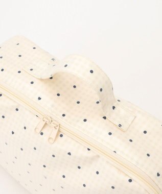 組曲 KIDS gingham K heart トラベルバッグM ベージュ系5