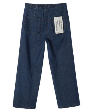 Green Parks ストレートタックデニムパンツ Blue