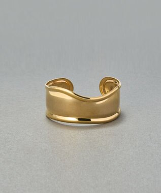 Phoebe アークカフワイドバングル　ゴールド ゴールド